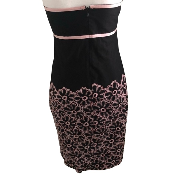 Anthropologie Cynthia Steefe Baby Doll Strapless Dress Brown Pink SZ Medium EUC - Picture 6 of 6